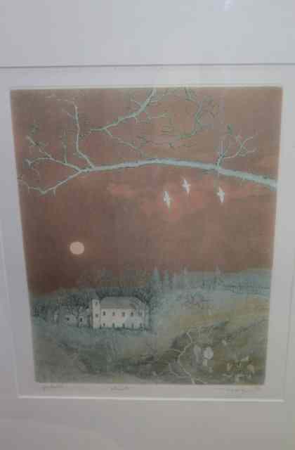 Appraisal: TEIZO OGAKI ETREINTE - Etching printed in colours signed and