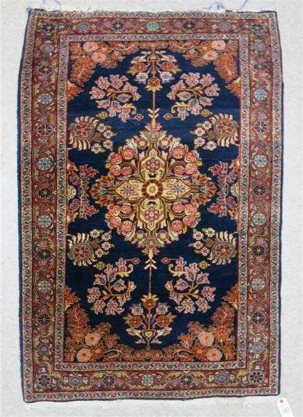 Appraisal: SEMI-ANTIQUE PERSIAN SAROUK AREA RUG Arak region Markazi Province northwestern