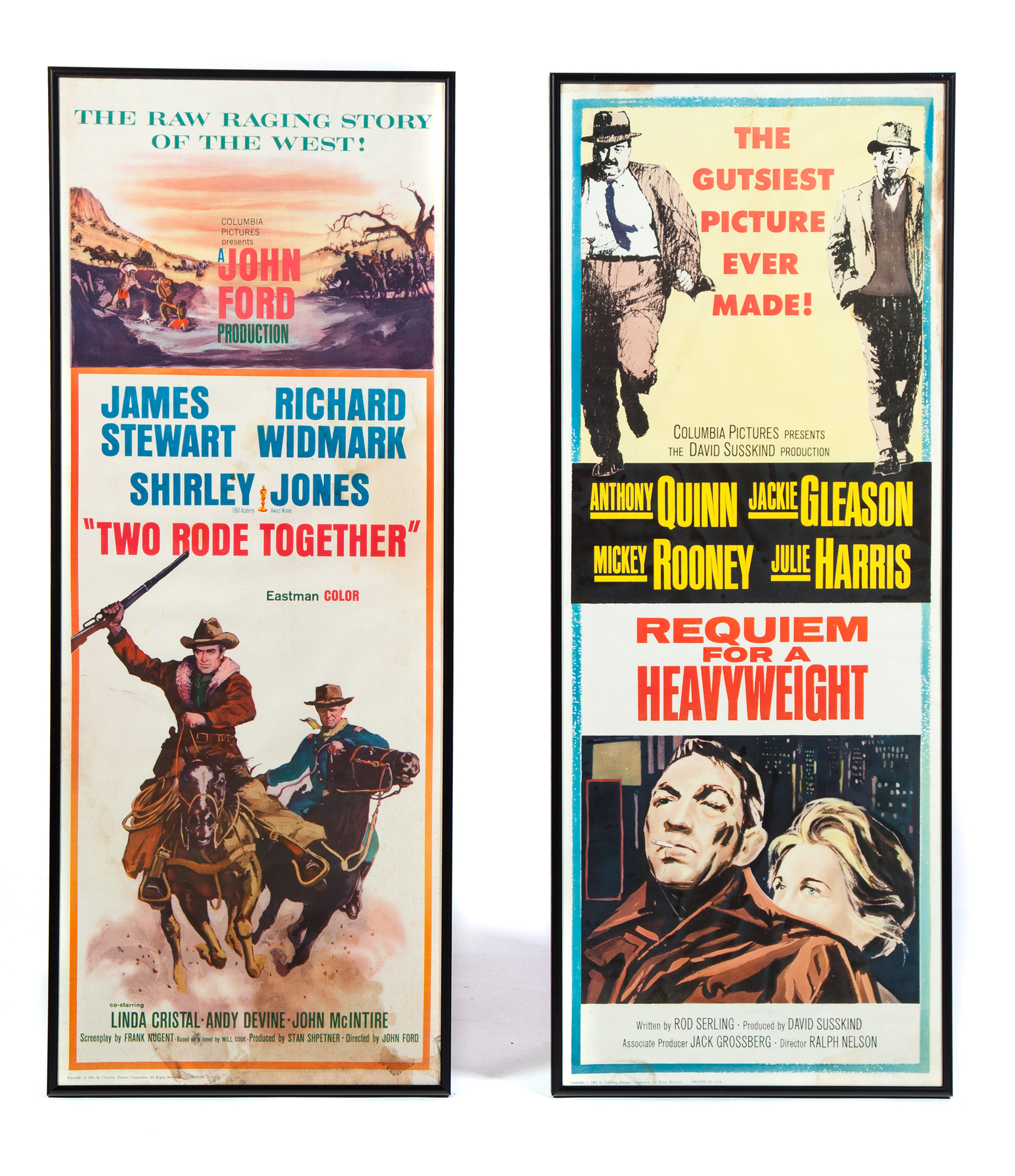 Appraisal: TWO AMERICAN MOVIE POSTERS Second half- th century Silkscreen Requiem