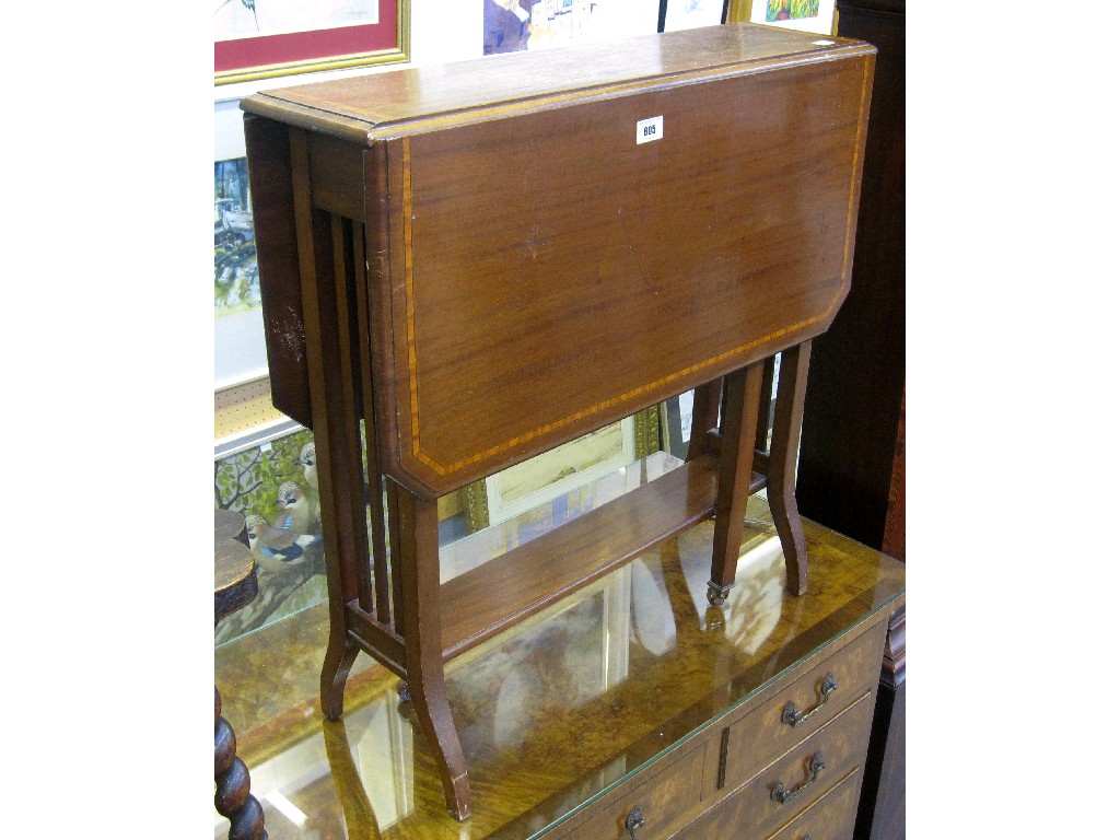 Appraisal: Mahogany and crossbanded Sutherland table