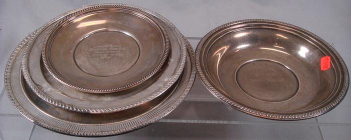 Appraisal: sterling silver horse show trophy plates Preisner Fisher Gorham Rose