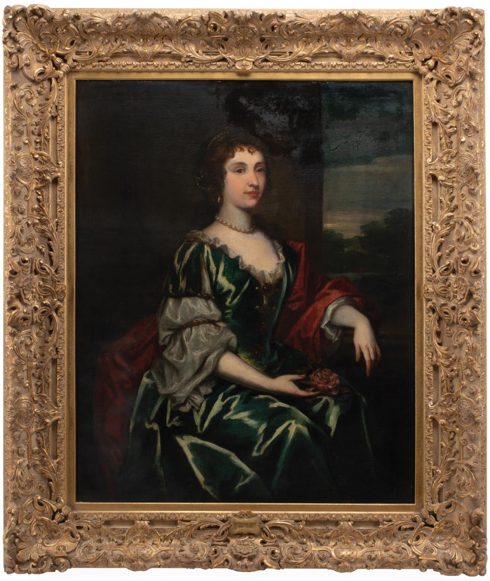 Appraisal: Manner of Sir Peter Lely British - Portrait of a