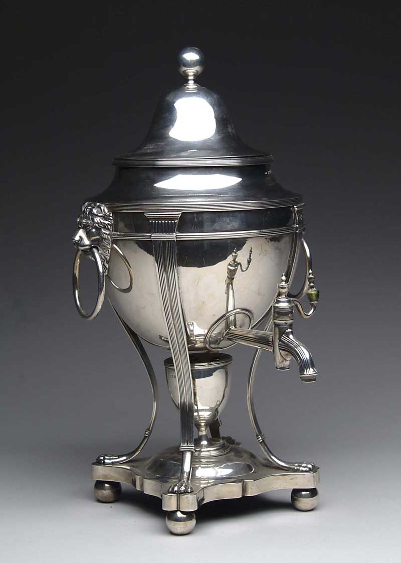 Appraisal: OUTSTANDING ENGLISH STERLING TH CENTURY TEA URN London by Henry