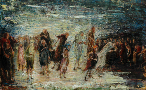 Appraisal: Vic O'Connor born The Spectres Exodus Series circa oil on