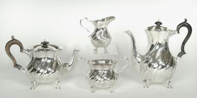 Appraisal: A LATE VICTORIAN FOUR PIECE TEA SET J H H