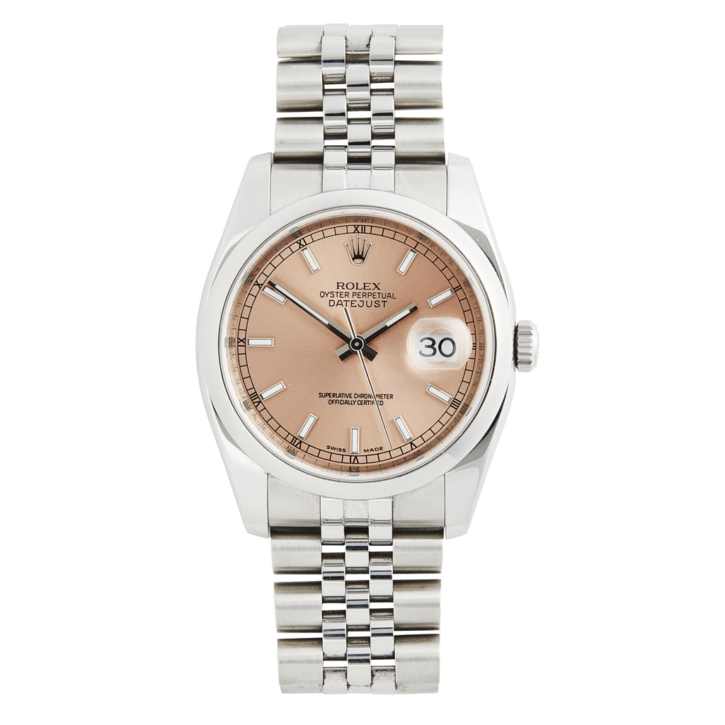 Appraisal: ROLEX - A gentleman's stainless steel wrist watchOyster Perpetual Datejust