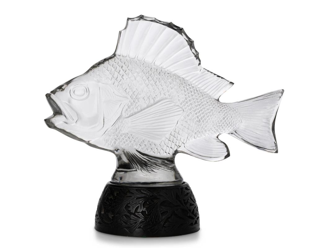 Appraisal: Ren Lalique - French A Gros Poisson Algues glass luminaire