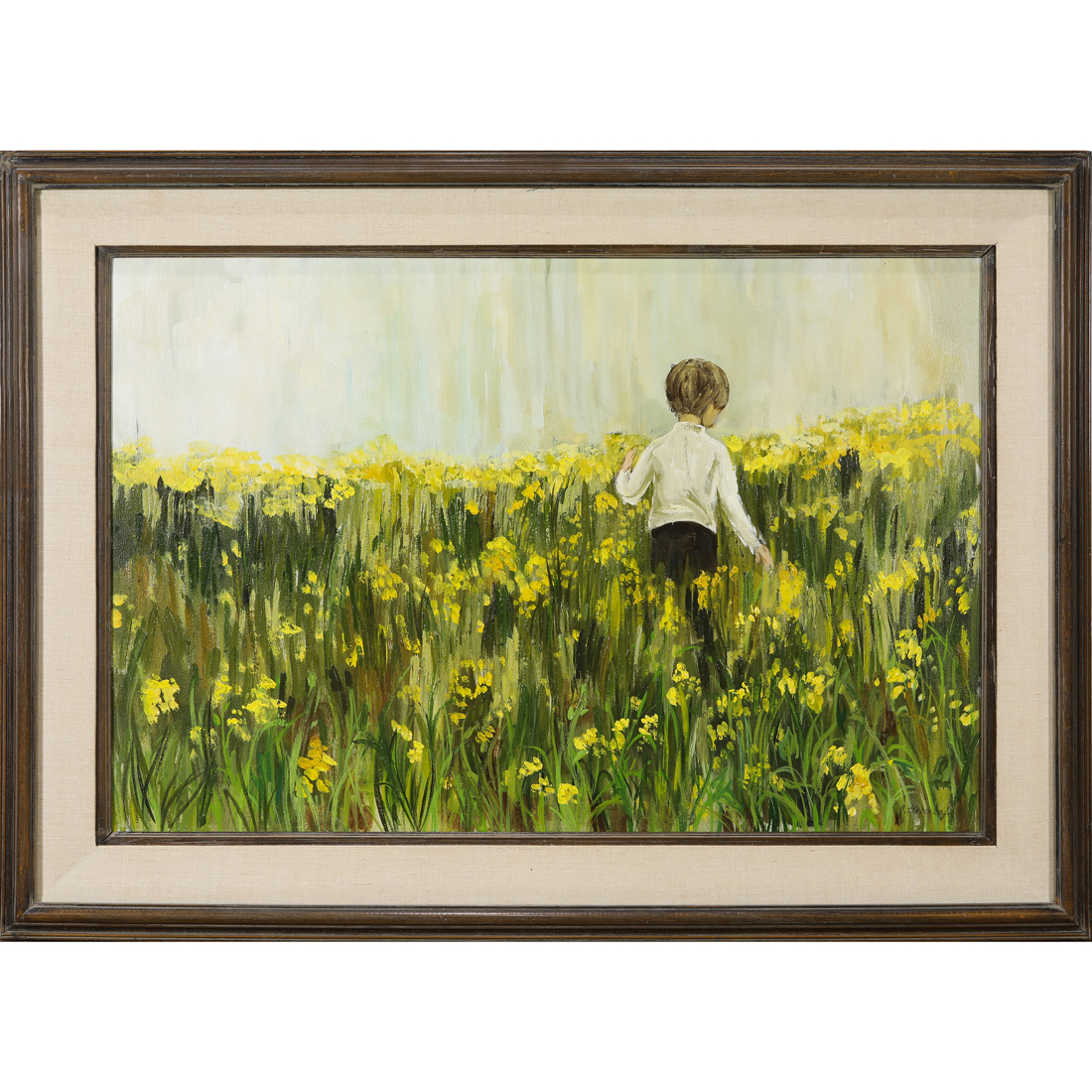 Appraisal: PAINTING JANET EDNA GREENLEAF Janet Edna Greenleaf American - Mustard