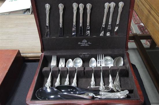 Appraisal: SET STERLING SILVER FLATWARE Towle Old Master pattern service for