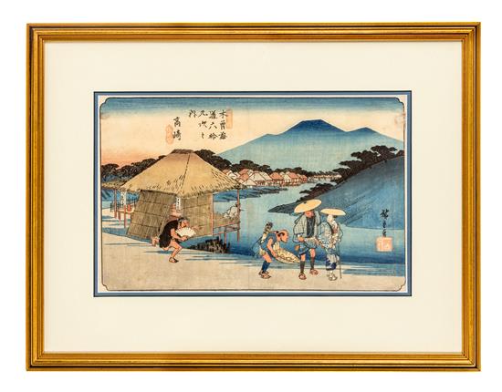 Appraisal: Sale Lot Utagawa Hiroshige - The Sixty-nine Stations of the