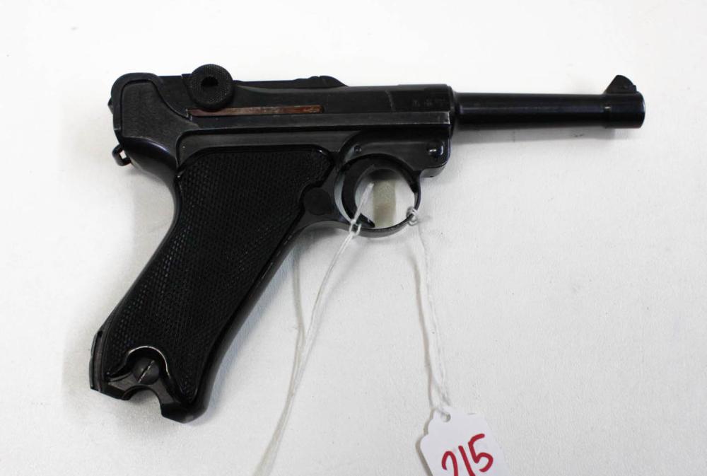 Appraisal: GERMAN WW SEMI AUTOMATIC P LUGER PISTOL RIG toggle marked