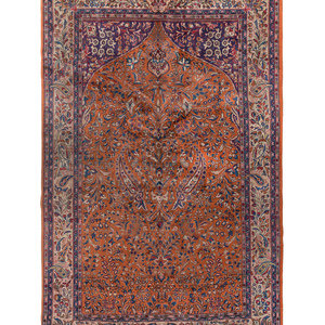 Appraisal: A Tabriz Wool Prayer Rug Circa feet inches x feet