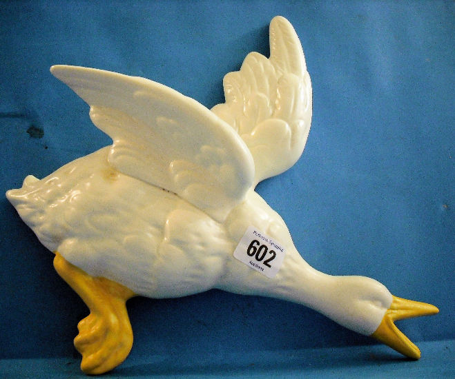 Appraisal: Rare Beswick Large Flying Mallard Duck Wallaplaque in unusual White