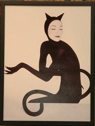 Appraisal: Photograph of a Woman Dressed as a Cat Serge Lutens