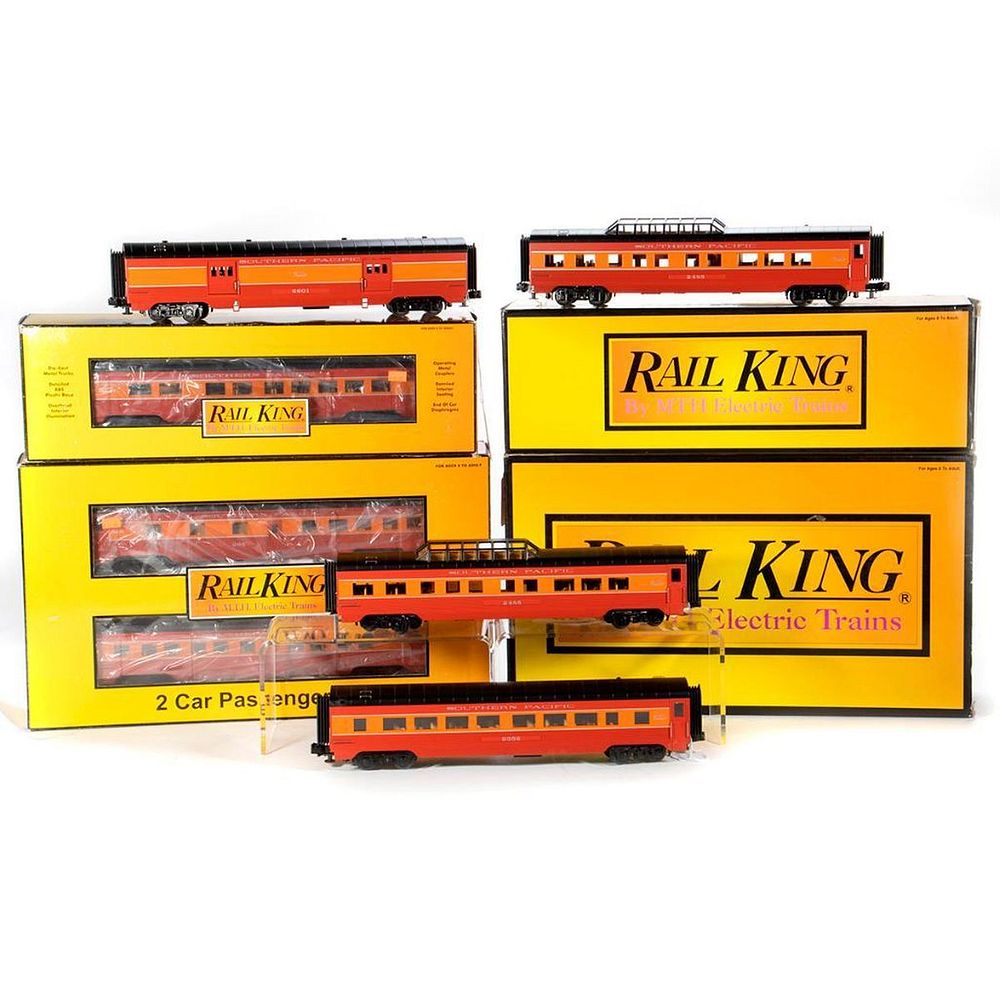 Appraisal: O Gauge MTH Rail King Southern Pacific Daylight E- A-B-A