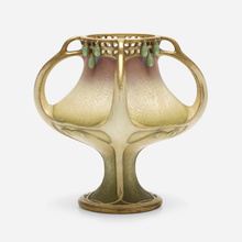 Appraisal: Paul Dachsel AMPHORA RAINDROPS VASE Bohemia c glazed and gilt