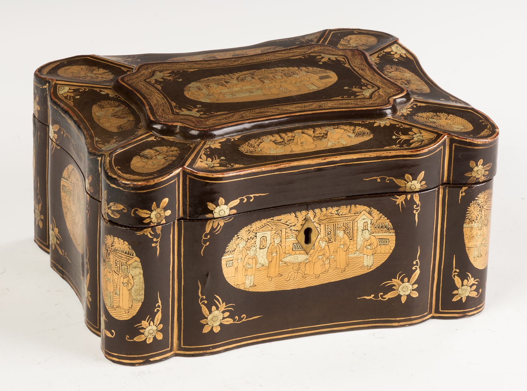 Appraisal: Japanese Lacquered Tea Caddy th century