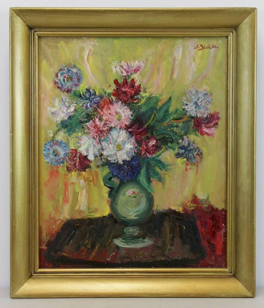 Appraisal: Jacques Zucker American - Floral Still Life Jacques Zucker American