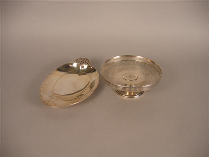 Appraisal: Two Tiffany Co sterling silver dishes th century Comprising a