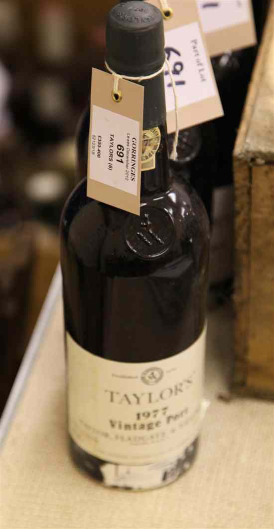 Appraisal: Six bottles of Taylor four into neck two base of