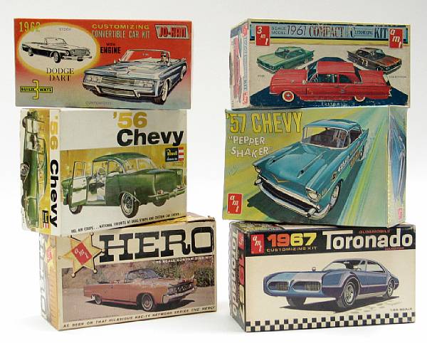 Appraisal: Plastic Model Kits with boxes Grouping of plastic kits from