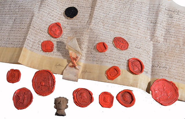 Appraisal: A COLLECTION OF TH CENTURY WAX SEALS various sizes some