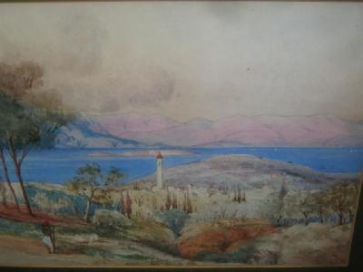 Appraisal: ENGLISH SCHOOL Late th Century Shore of Great Belt Greece