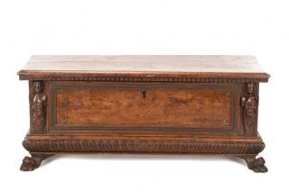 Appraisal: Carved Italian Walnut Cassone th Century Italian late th century