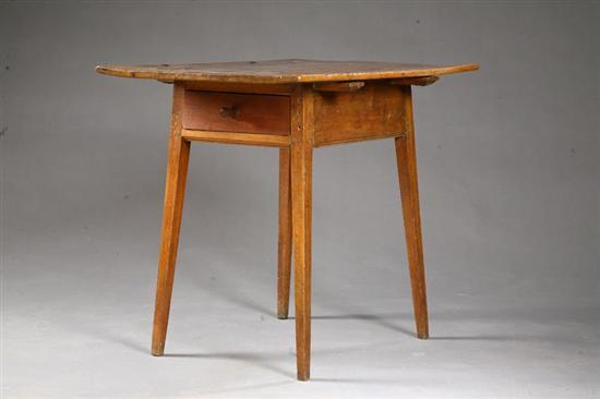 Appraisal: HEPPLEWHITE ONE-DRAWER STAND Probably New England early th century maple