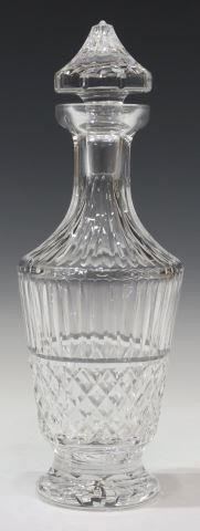 Appraisal: Waterford cut crystal wine decanter and stopper in the Maeve