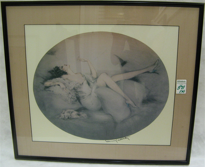 Appraisal: TWO COLOR OFF-SET LITHOGRAPHS AFTER LOUIS ICART Speed II and