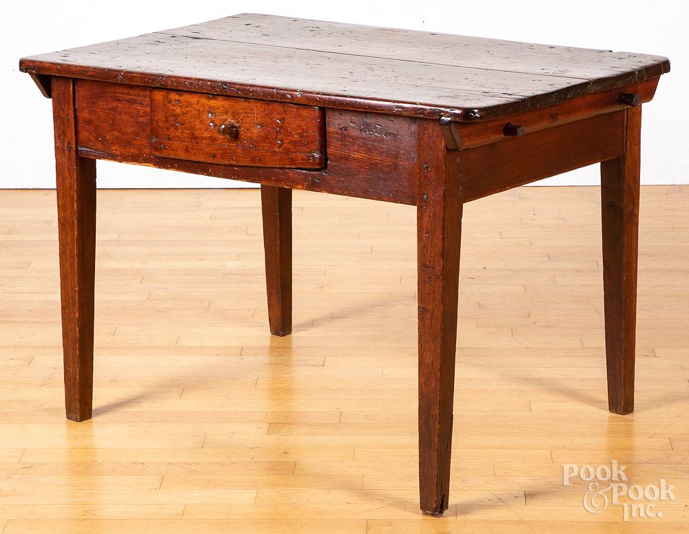 Appraisal: Pine tavern table th c Pine tavern table th c