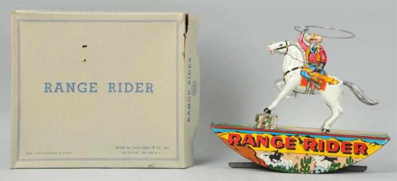 Appraisal: Tin Marx Lone Ranger Range Rider Wind-Up Toy American Working