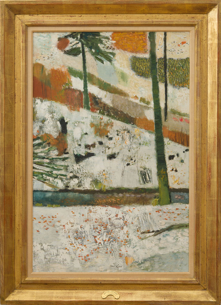 Appraisal: REN GENIS - NEIGE PR S DE GRENOBLE Oil on