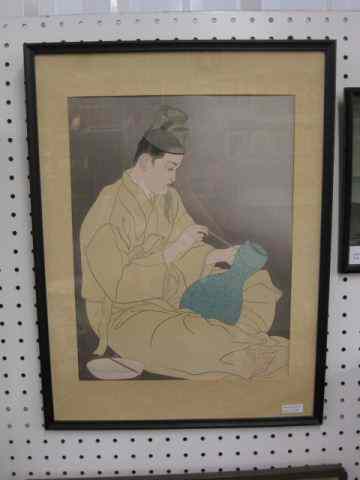 Appraisal: Paul Jacoulet Woodblock ''Le Maitre Potier Coree'' '' x ''