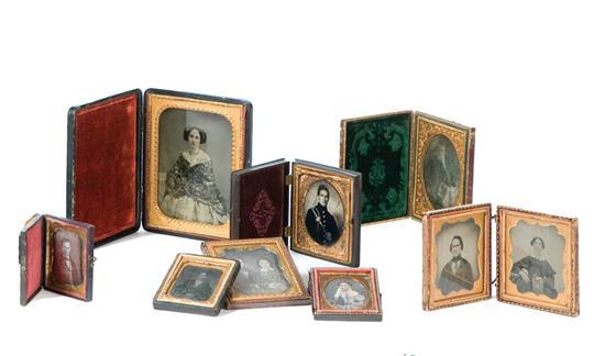 Appraisal: GOOD GROUP OF EARLY PHOTOGRAPHS Nineteenth century Includes a quarter-plate