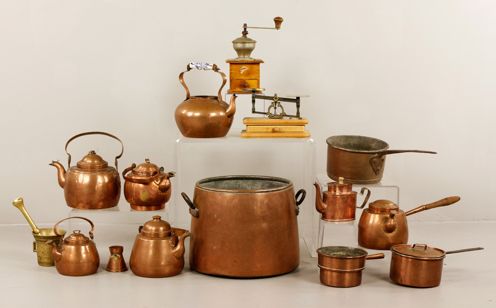 Appraisal: - Lot of Antique Brass and Copper Items Lot of