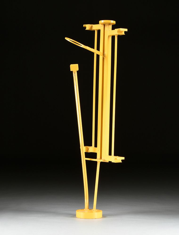 Appraisal: LEE GROFF American - A SCULPTURE Yellow Composition LEE GROFF