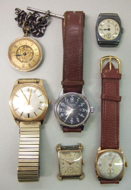 Appraisal: A gentleman's ct gold cased Cyma wristwatch a gilt metal