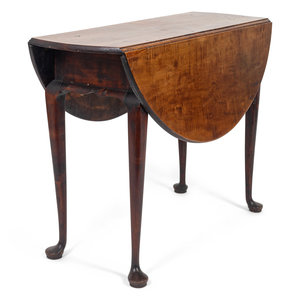 Appraisal: A Queen Anne Maple Drop-Leaf Table SECOND HALF TH CENTURY