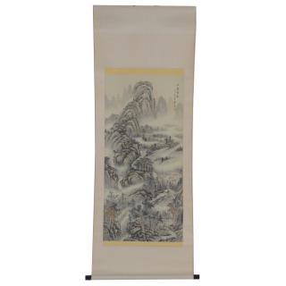 Appraisal: Chinese School scroll painting Chinese School scroll painting Chinese School