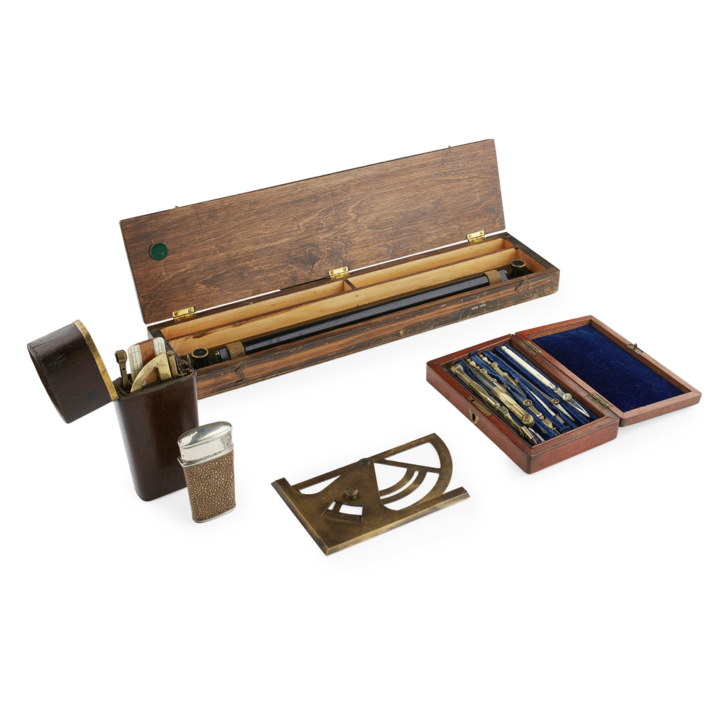 Appraisal: GROUP OF DRAWING INSTRUMENTS AND ACCESSORIES EARLY TH CENTURY including