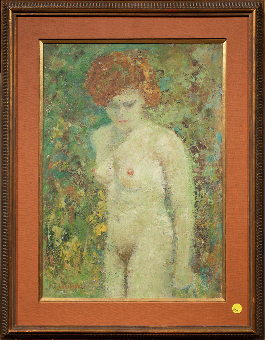 Appraisal: PAINTING KARL DOPLER Karl Dopler American - Impressionist Female Nude