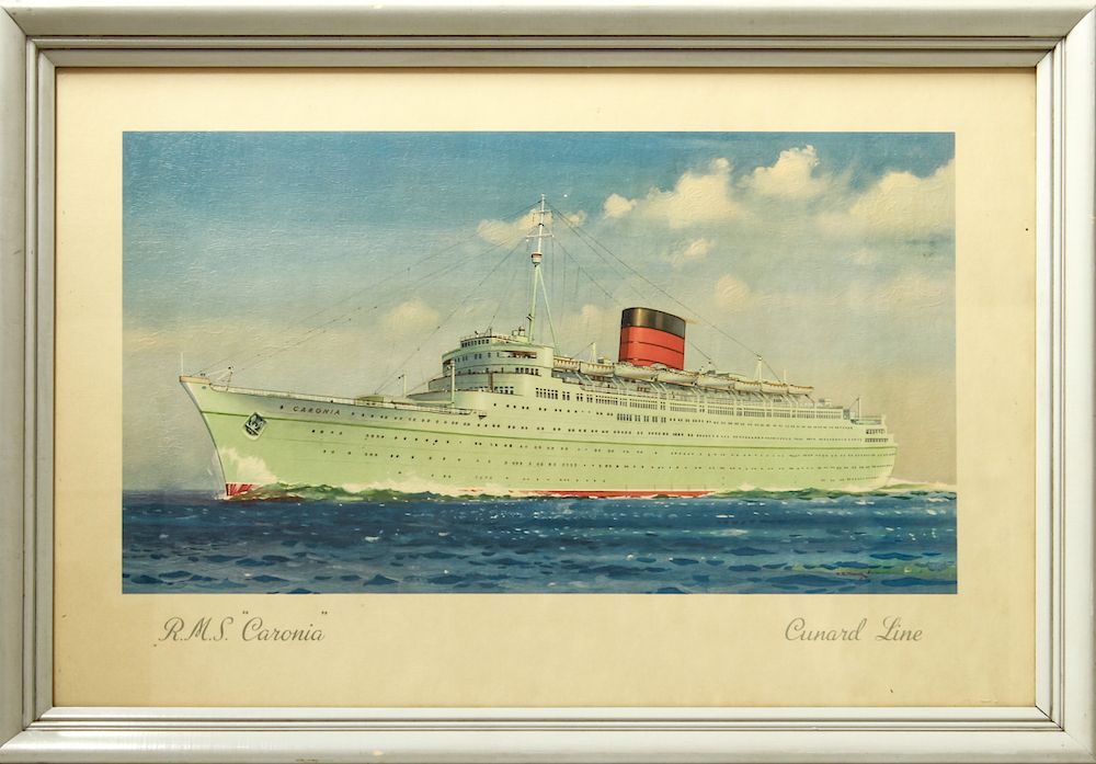 Appraisal: R M S Caronia Cunard Line Digital Print British ocean