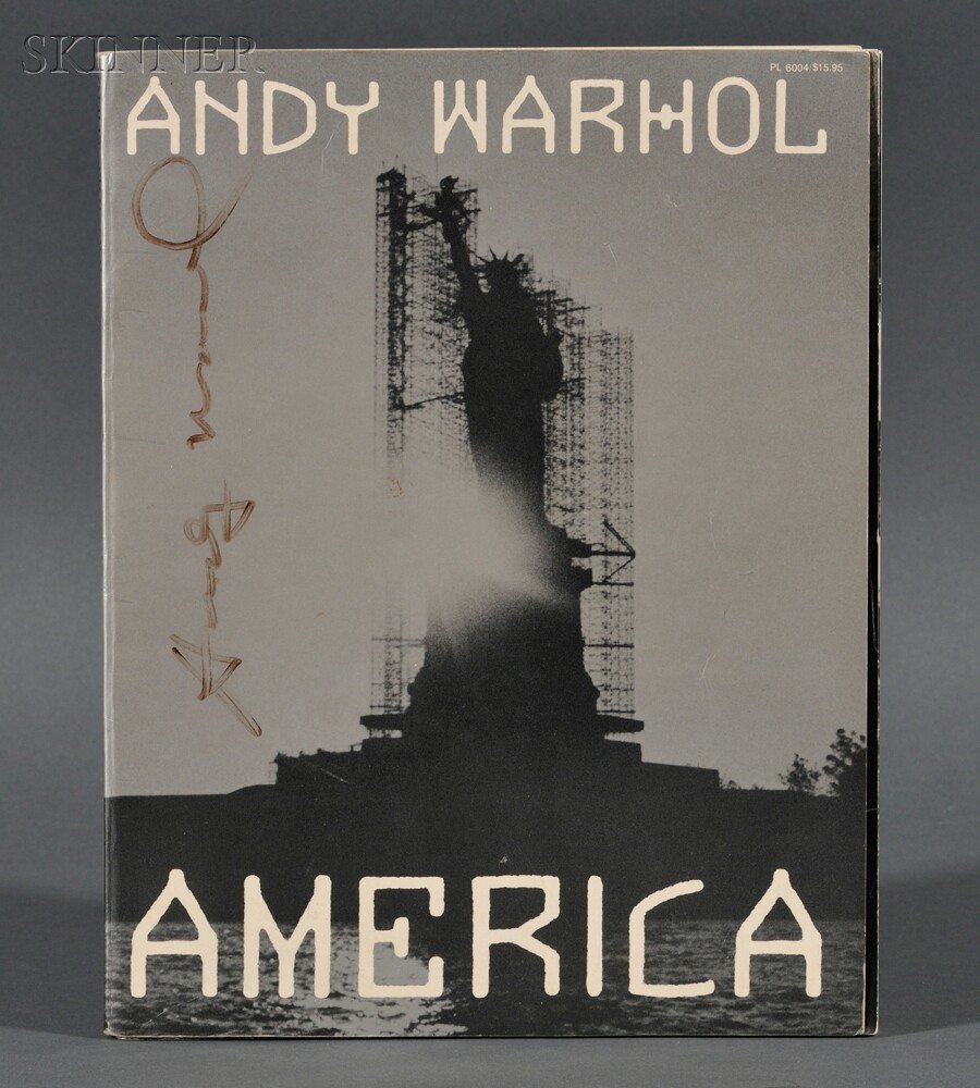 Appraisal: Andy Warhol American - America first edition Harper Row Publishers