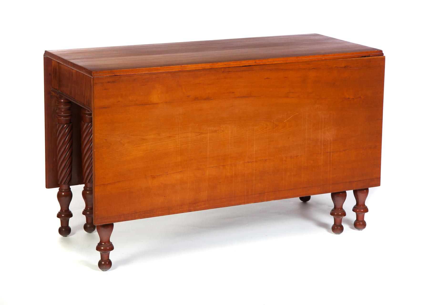 Appraisal: SHERATON DROPLEAF TABLE American nd quarter- th century cherry with