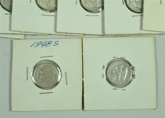 Appraisal: Roosevelt Dimes All silver Dates range - Many with mint