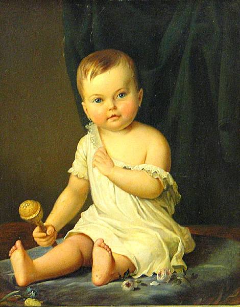 Appraisal: German School late th early th Century A baby with