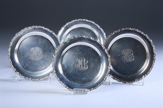 Appraisal: TEN MAUSER STERLING SILVER BREAD AND BUTTER PLATES Circa pattern