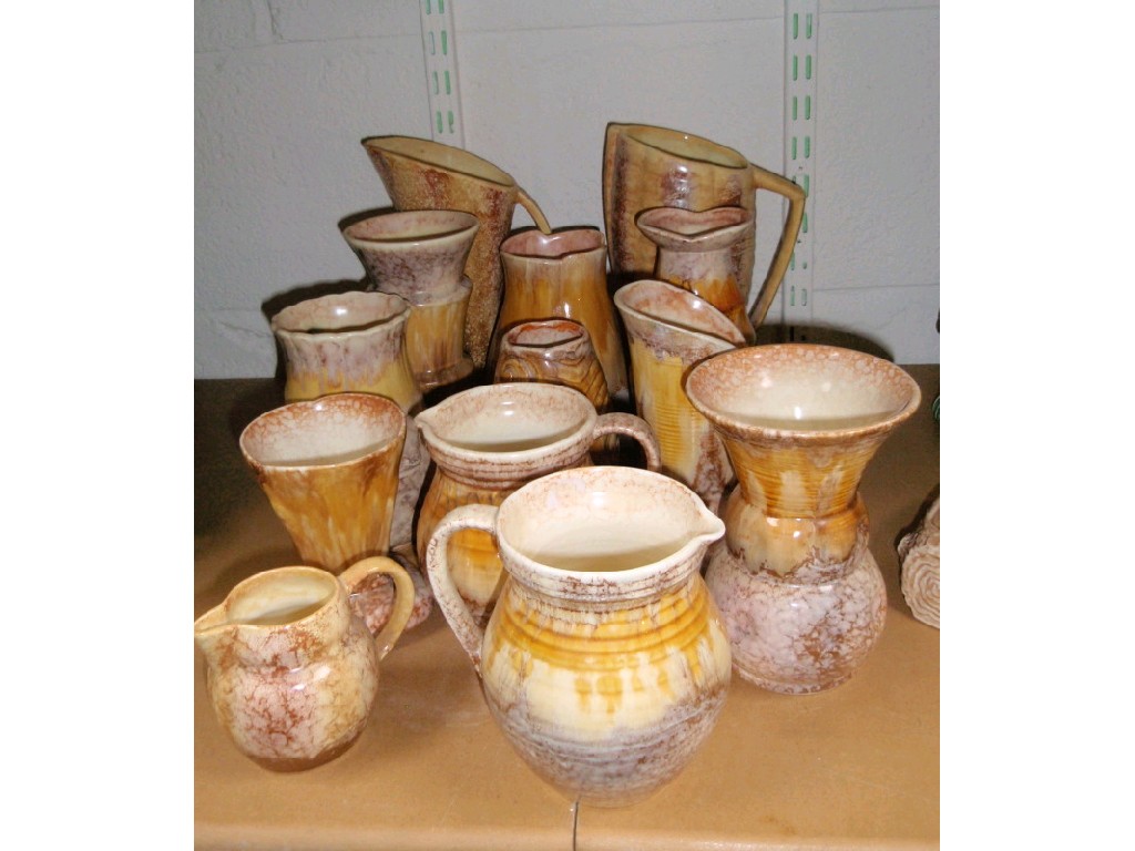 Appraisal: Thirteen pieces of Sylvac ware various shapes in brown and